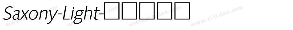 Saxony-Light字体转换