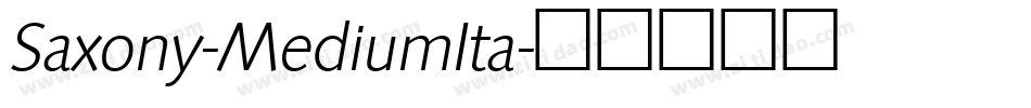 Saxony-MediumIta字体转换
