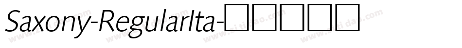 Saxony-RegularIta字体转换