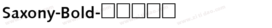 Saxony-Bold字体转换