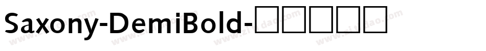 Saxony-DemiBold字体转换