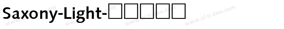 Saxony-Light字体转换