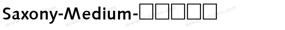 Saxony-Medium字体转换