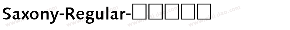 Saxony-Regular字体转换