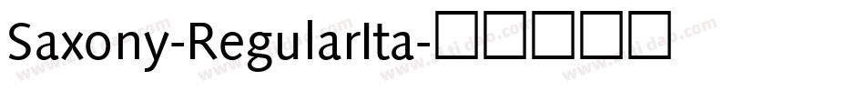 Saxony-RegularIta字体转换
