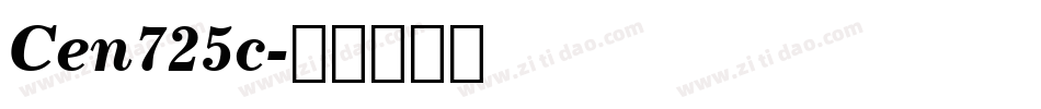 Cen725c字体转换