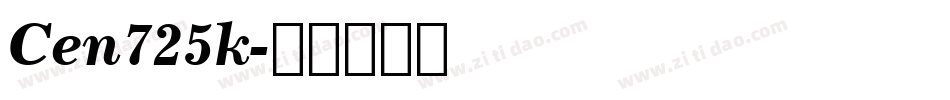 Cen725k字体转换