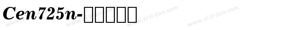 Cen725n字体转换
