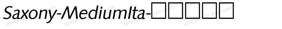 Saxony-MediumIta字体转换