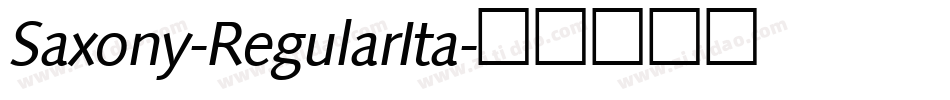 Saxony-RegularIta字体转换