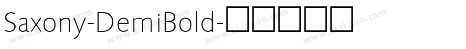Saxony-DemiBold字体转换