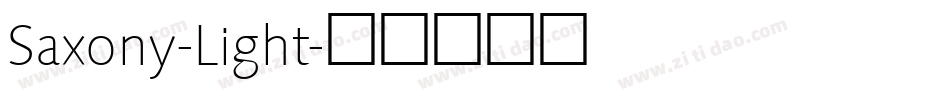 Saxony-Light字体转换