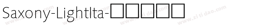 Saxony-LightIta字体转换
