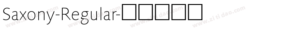 Saxony-Regular字体转换