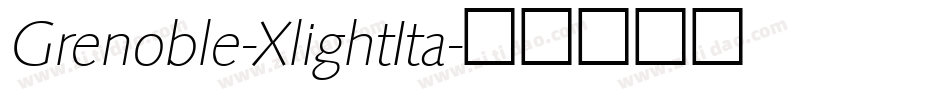 Grenoble-XlightIta字体转换
