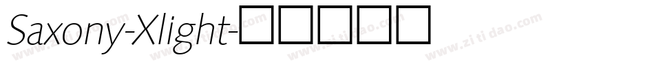 Saxony-Xlight字体转换