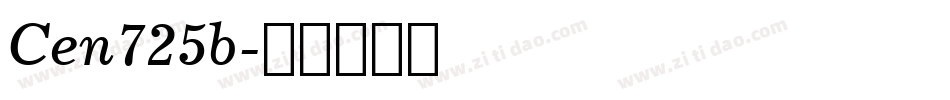 Cen725b字体转换
