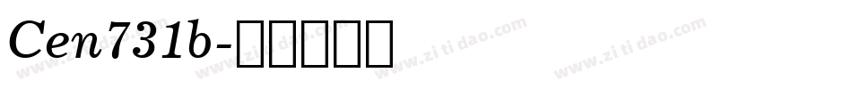 Cen731b字体转换