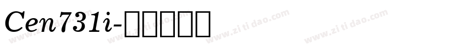 Cen731i字体转换