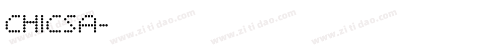 CHICSA字体转换