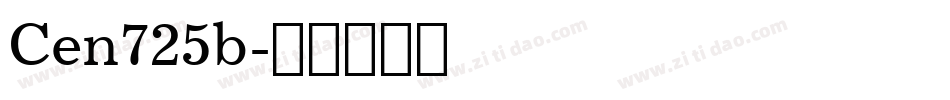 Cen725b字体转换