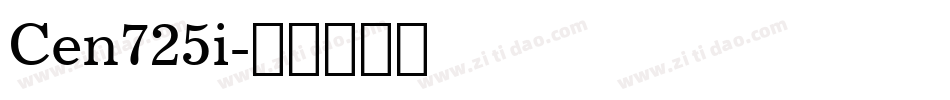Cen725i字体转换