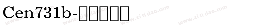Cen731b字体转换