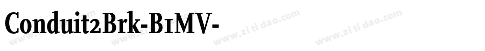 Conduit2Brk-B1MV字体转换