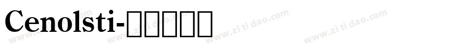 Cenolsti字体转换