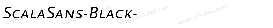 ScalaSans-Black字体转换