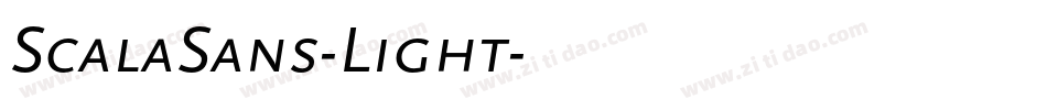 ScalaSans-Light字体转换