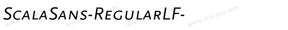 ScalaSans-RegularLF字体转换