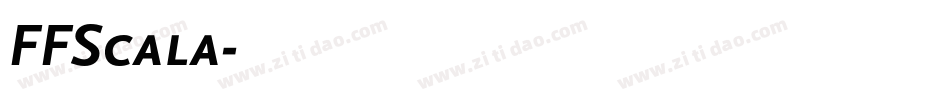 FFScala字体转换
