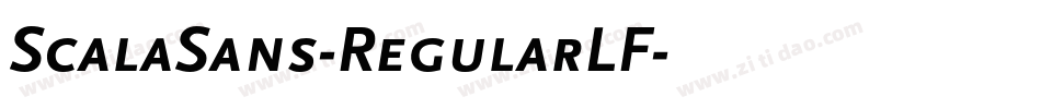 ScalaSans-RegularLF字体转换