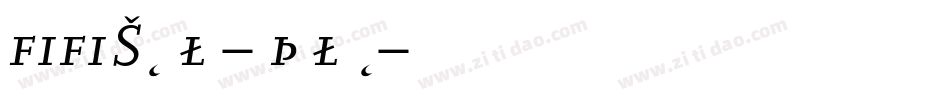 FFScala-Italic字体转换