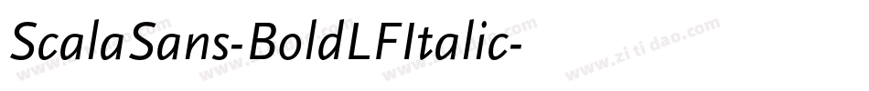 ScalaSans-BoldLFItalic字体转换