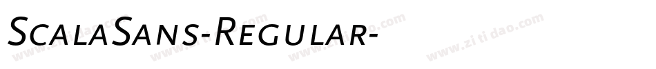 ScalaSans-Regular字体转换