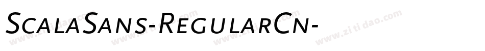 ScalaSans-RegularCn字体转换