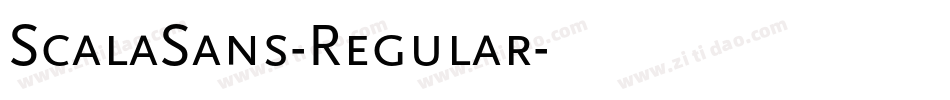 ScalaSans-Regular字体转换