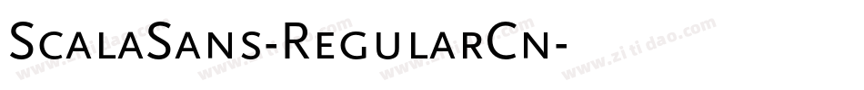 ScalaSans-RegularCn字体转换