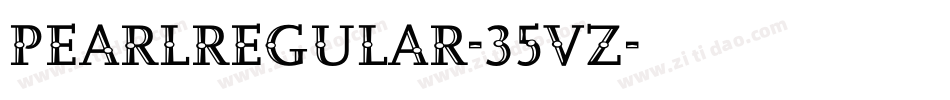 PearlRegular-35vZ字体转换