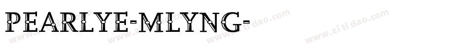 Pearlye-mLYnG字体转换
