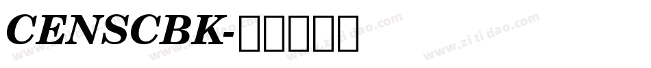 CENSCBK字体转换