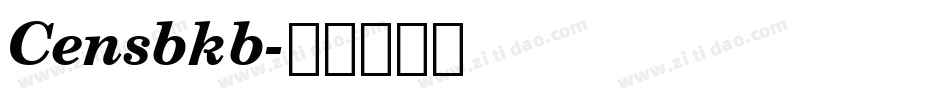 Censbkb字体转换