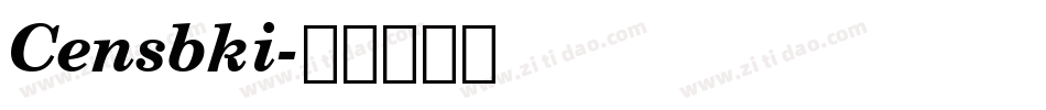 Censbki字体转换