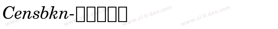 Censbkn字体转换