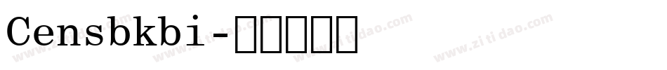 Censbkbi字体转换