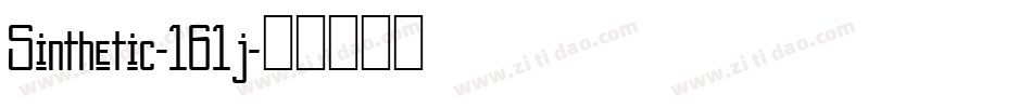Sinthetic-161j字体转换