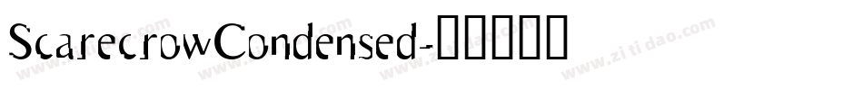 ScarecrowCondensed字体转换