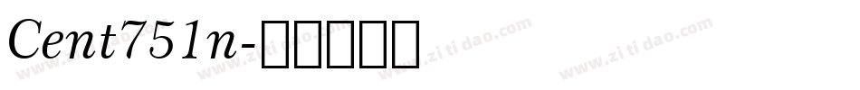 Cent751n字体转换